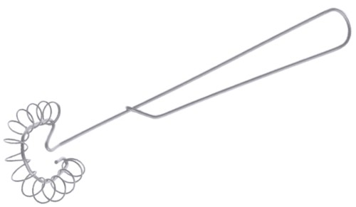 Schaumschläger ganz aus Edelstahl 18/10, Draht-Ø Stiel: 3 mm, Draht-Ø Quirl: 1 mm, robuste Qualität Länge: 29 cm