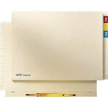 Leitz Einstellhefter Orgacolor® DIN A4 260g/m² Kraftkarton, recycelt chamois