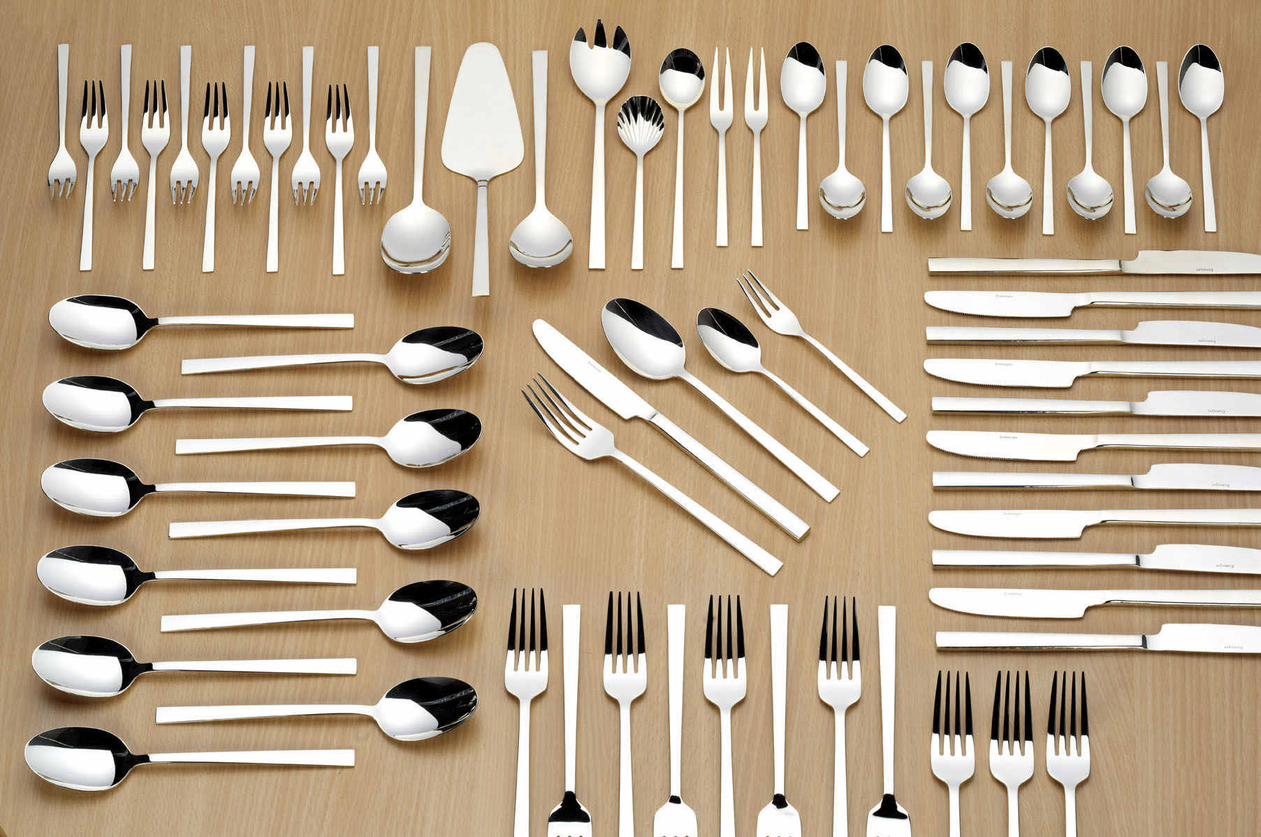 68-teiliges Besteck MELINA, Edelstahl poliert