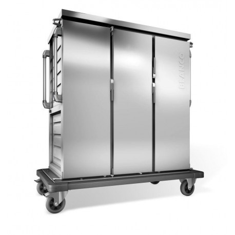 BLANCO Tablett-Transportwagen z. passiven Kühlung, m. 6 Eutektischen Platten (nicht im Lieferumfang enthalten), doppelwandig, isoliert,