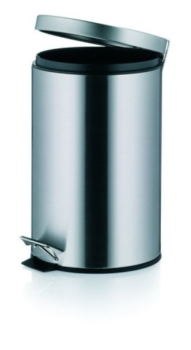 Kela Treteimer Silent Close Mala Edelstahl silber matt 39cmh 25cmØ 12L