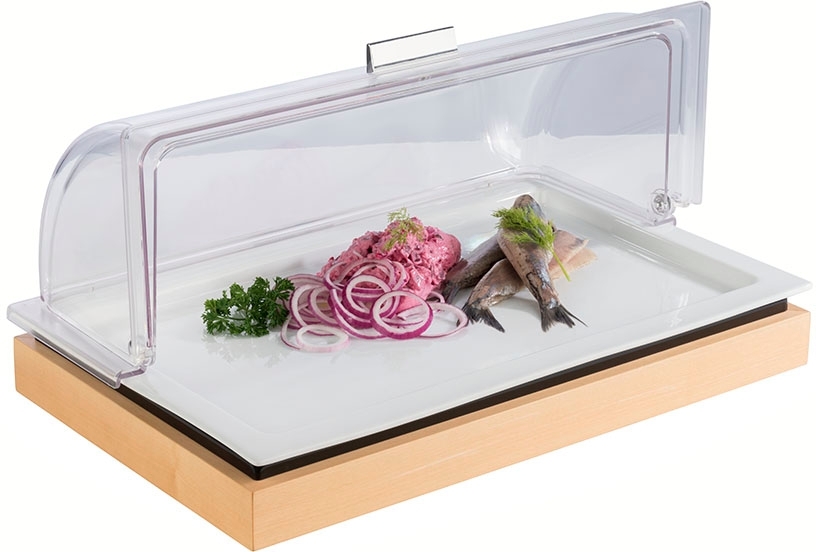 GN 1/1 Tablett -FRAMES- 53 x 32,5 cm, H: 2 cm Porzellan hitzebeständig bis 220°C spülmaschinengeeignet stapelbar