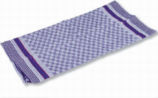 Grubentuch, 100 x 50 cm,  100% Baumwolle, kariert Waschbar bis 60 °C