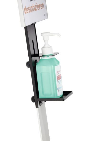 Durable Desinfektionsspender mit Infotafel Farbe: Metallic Silber