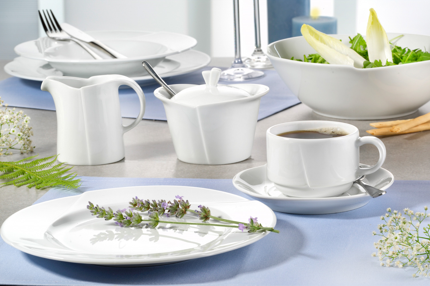 Espressoobertasse 0,12 L Restpostenartikel Form DANIELA, Porzellan, uni weiss.