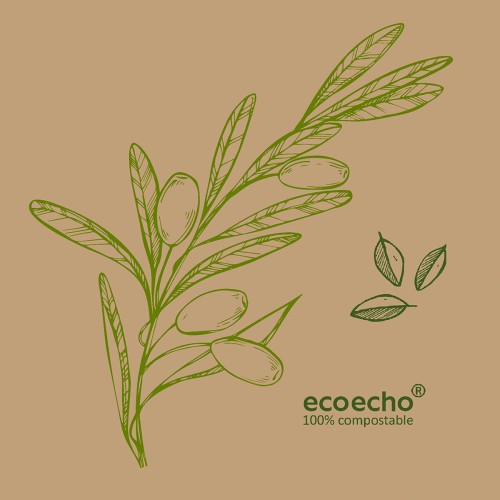 Duni Dunisoft®-Serviette 20 x 20 cm Veggies, 2880 Stk/Krt (16 x 180 Stk)