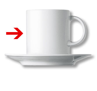 Cupola Weiss Kaffeebecher 0,25 l uni weiss