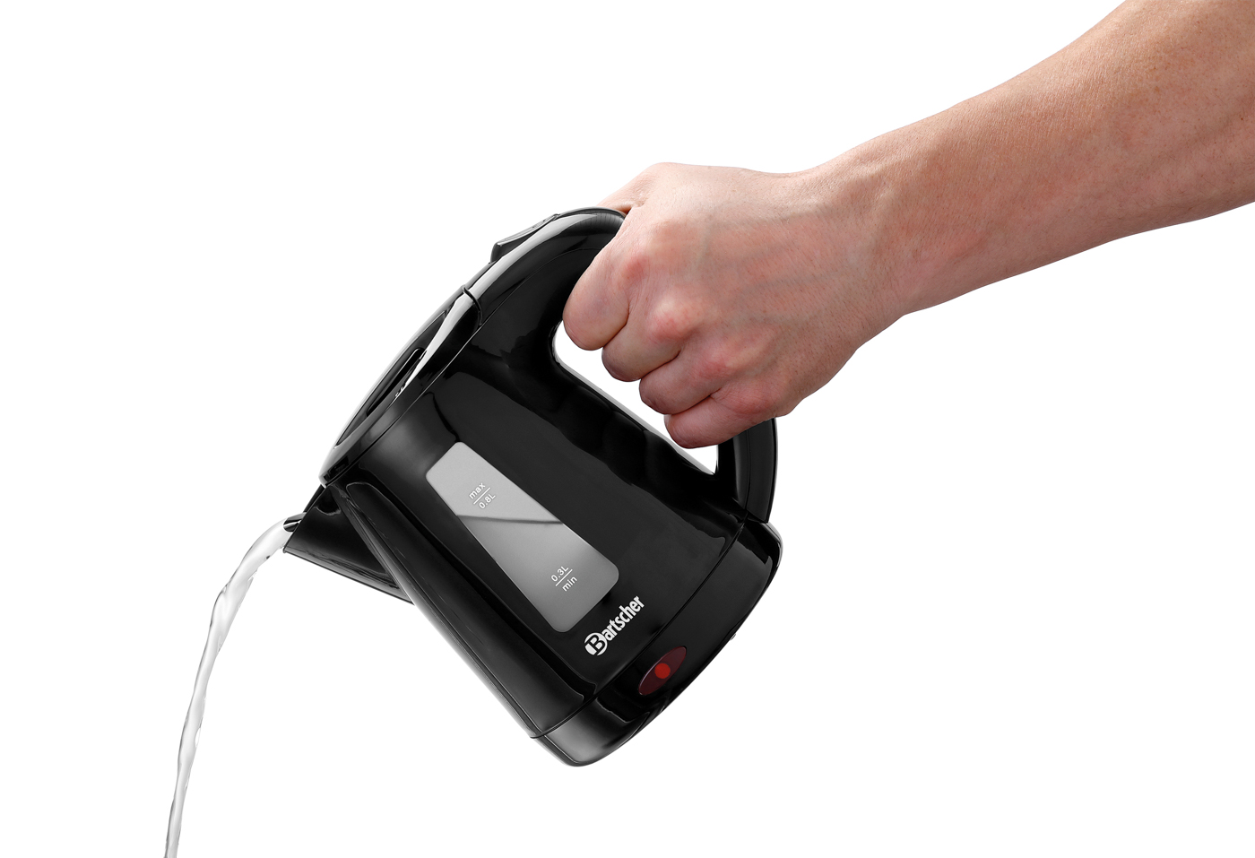 Bartscher Wasserkocher 0,8L |Kochstopp-Automatik: Ja | Maße: 14 x 20 x 19,5 cm.Gewicht: 0,65 kg