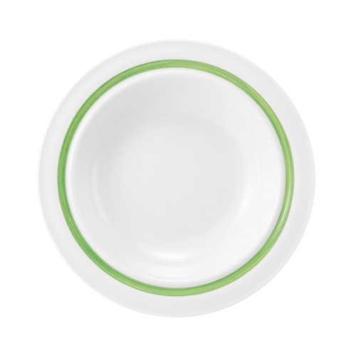 Seltmann Teller tief 23 cm, rund, Form: Community, Dekor: 57394 Pinselband 7, hohe Kantenschlagfestigkeit, Made in Germany