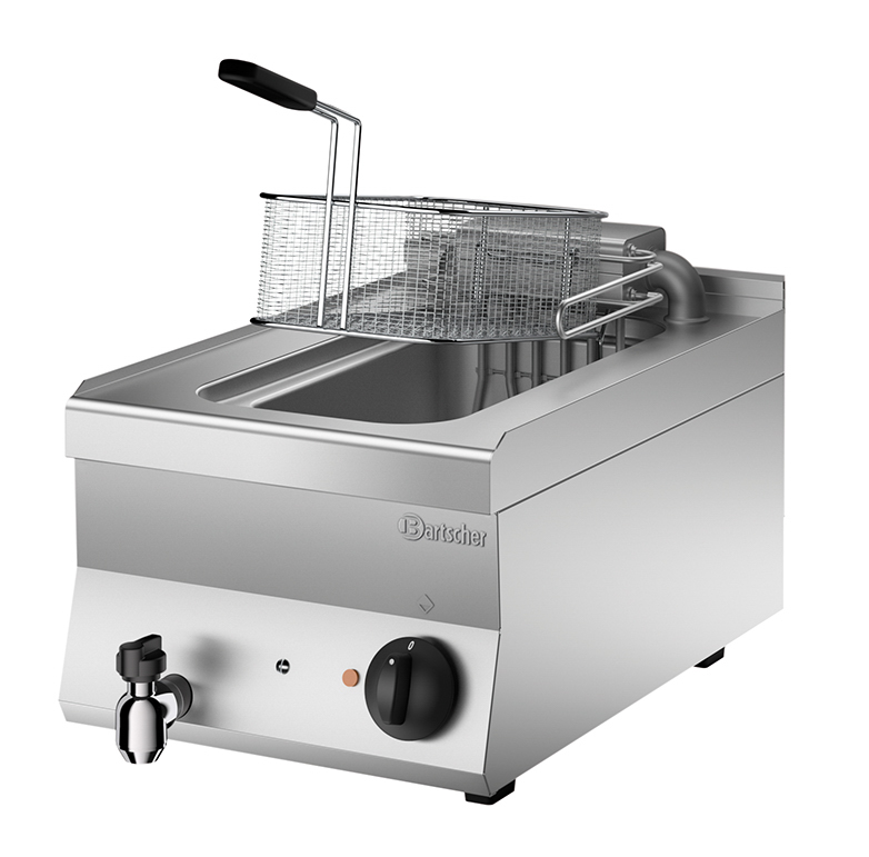 Bartscher Fritteuse 650, B400, 10L, TGOK | Eigenschaften: - | Maße: 40 x 69 x 370 cm. Gewicht: 18,2 kg
