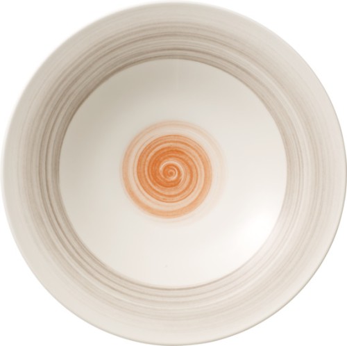 Villeroy & Boch Coupeteller tief, 29 cm Durchmesser, Serie Amarah Red Sun, Inhalt: 0,28 Liter