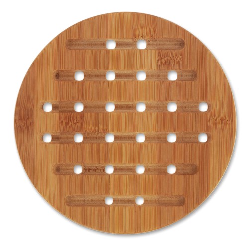 KELA Untersetzer Kian Bambus braun rund 1,0cm 20,0cmØ