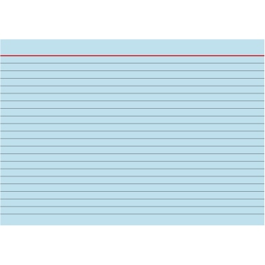 BRUNNEN Karteikarte DIN A5 quer liniert blau 100 St./Pack., Format der Karte: DIN A5 quer, liniert, Grammatur: 180