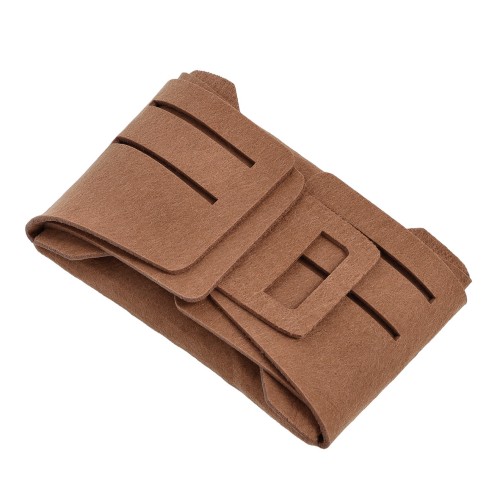 Aufbewahrungskorb, Filz, cognac. Länge: 180 mm. Breite: 130 mm. Höhe: 110 mm