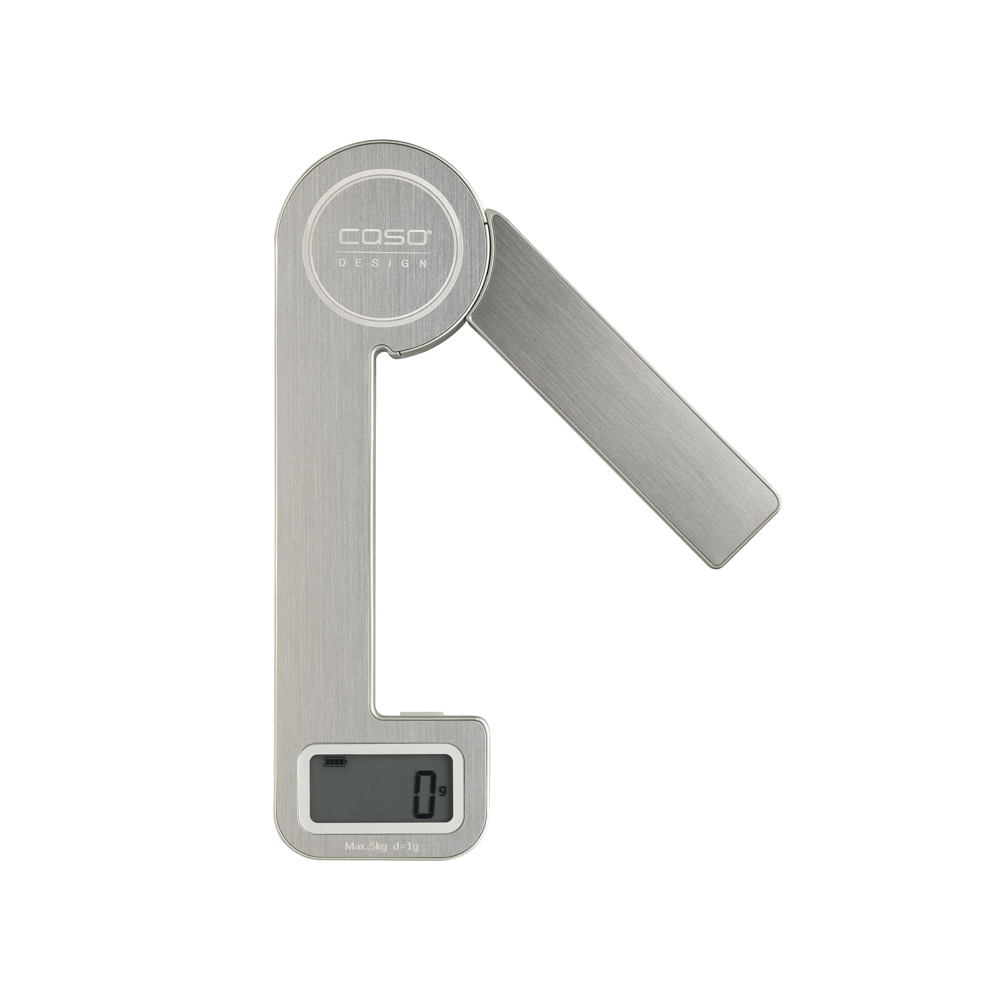 Caso Küchenwaage KITCHEN ECOSTYLE, umweltfreundlich mit kinetischer Energie durch Bewegung des Schenkels,