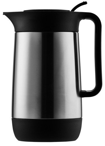 Helios Isolierkanne Contur Push mattiert 0,6 l