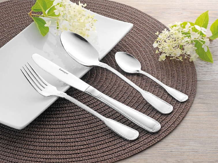 30-teiliges Besteck ANNABELLE, aus hochwertigem Edelstahl 18/10, poliert. Messer aus Klingenstahl.