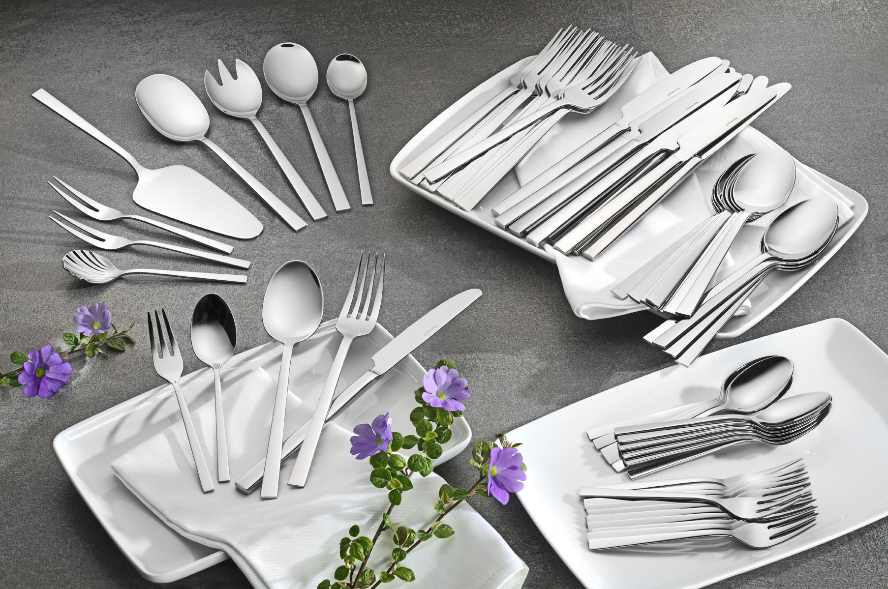 68-teiliges Besteck MELINA, Edelstahl poliert