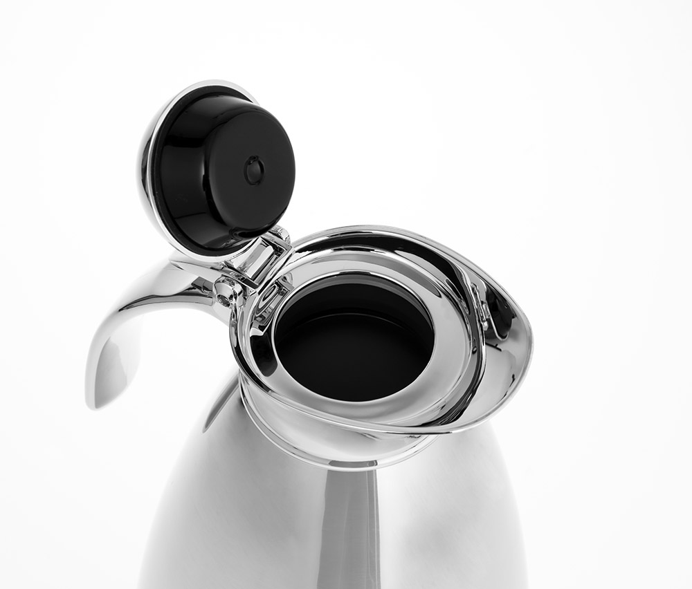 Isolierkanne EMPIRE, Inhalt: 1,0 Liter, Höhe: 178 mm, aus Edelstahl 18/10, doppelwandig, unzerbrechlich, spülmaschinengeeignet,