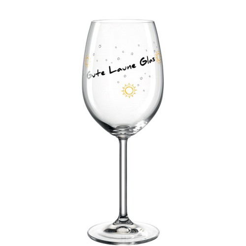 GK/Weinglas 460ml -Gute Laune- - Leonardo