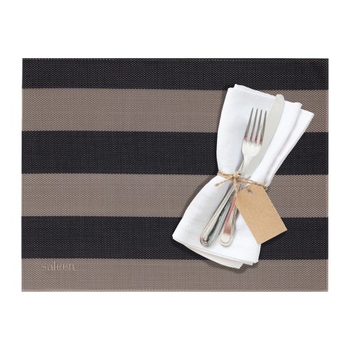 Westmark Tischset »Stripes«, 42 x 32 cm, beige/schwarz