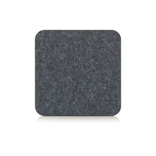 Glasuntersetzer-Set, 4-tlg., Filz, anthrazit. Länge: 100 mm. Breite: 100 mm. Höhe: 2,8 mm