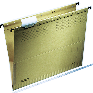Leitz Hängetasche ALPHA® DIN A4 250g/m² Natronkarton, recycelt naturbraun 10 St./Pack.