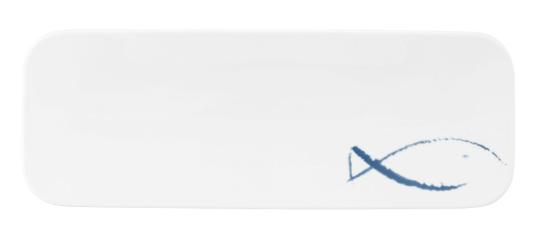 Seltmann Coupplatte 4 38x14 cm M5388, 4, Form: Coup Fine Dining, Dekor: 57515 Blue Sea