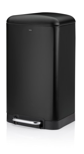 Treteimer Davino Metall schwarz Sil. Close 34 x 30,5 x 61cm 30L von Kela