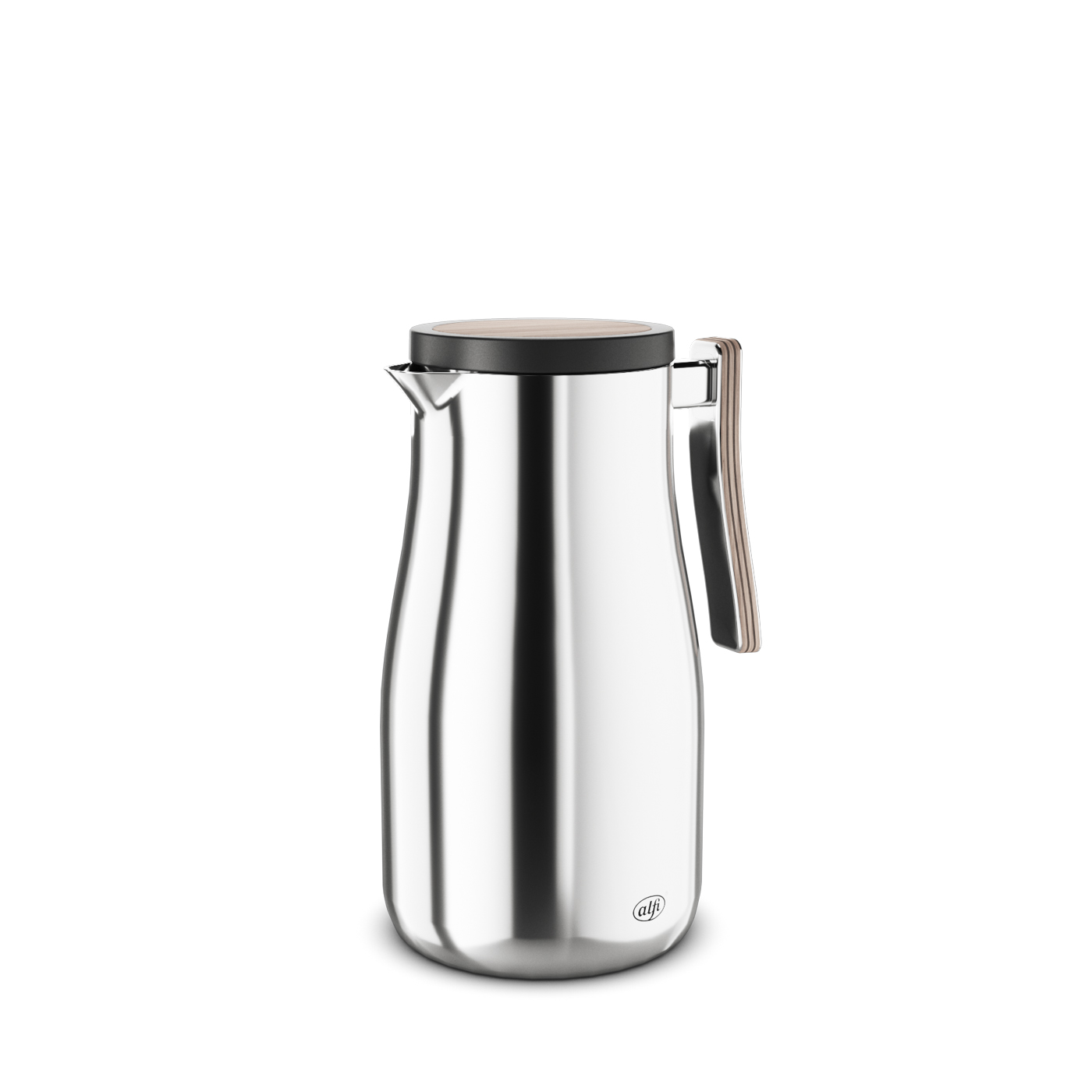 Isolierkanne Studio Allure; Isolierleistung hält 12 h heiß und 24 h kalt; Isoliert durch doppelwandigen Edelstahl; Handhabung durch