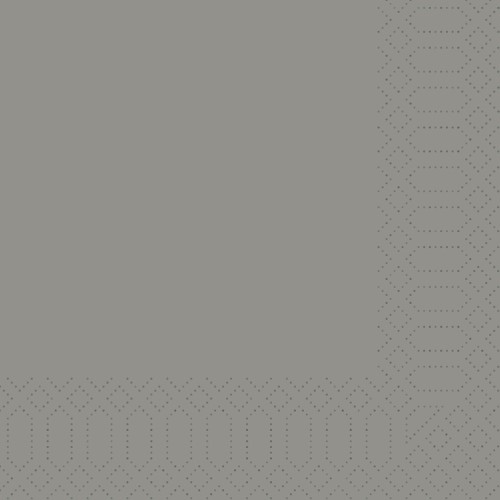 DUNI Zelltuchservietten 33 x 33 cm, 1/8 Kopffalz, granite grey, 3-lagig