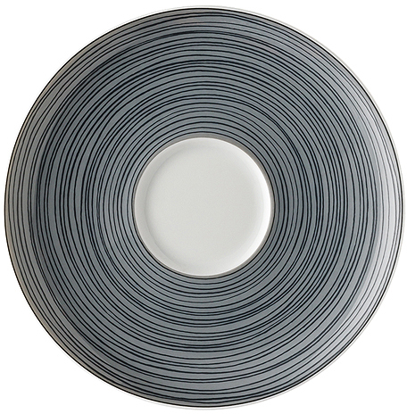 TAC Gropius Stripes 2.0 von Rosenthal matt, Espresso-Untertasse, aus Porzellan, spülmaschinengeeignet