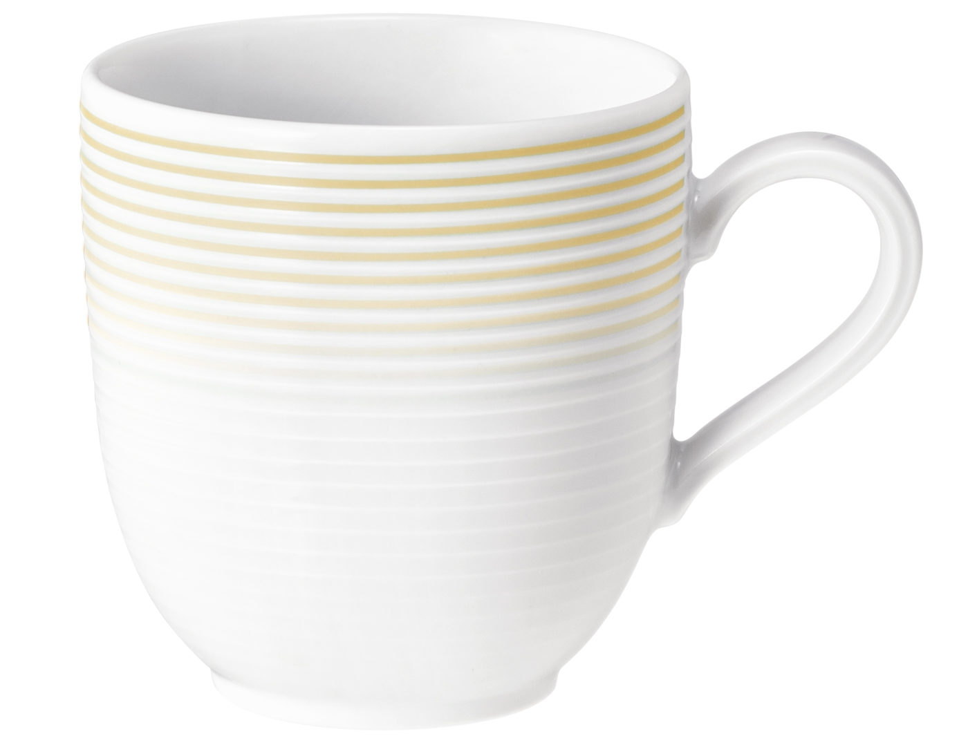 Seltmann Becher mit Henkel Tulpe 0,28 l, Form: Blues, Dekor: 57719 Sandbeige