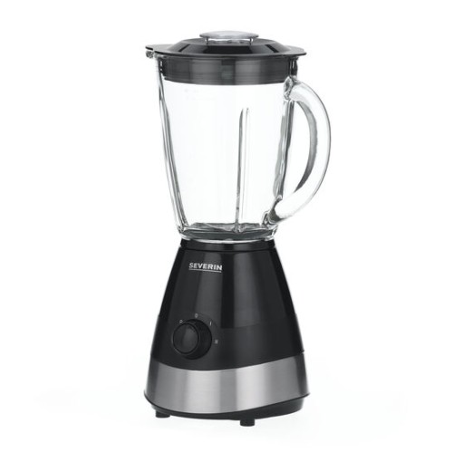 Severin Standmixer, ca. 550 W, abnehmbarer Mixbehälter aus Glas ca. 1,5 Liter, Deckel mit Nachfüllöffnung und integriertem