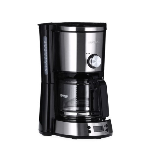 Severin Filterkaffeemaschine mit Timer "TYPE Switch", ca. 1000 W, bis 10 Tassen, AromaSwitch, beidseitige Wasserstandsanzeige