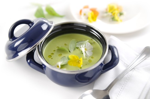 HENDI Suppen-/Sossentöpfchen - mit Deckel - 0,4 Liter Ø120x(H)60 mm