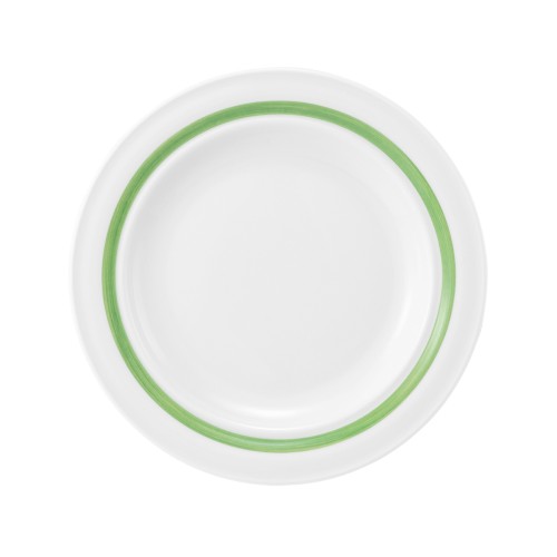 Seltmann Teller flach 20 cm Fahne, rund, Form: Community, Dekor: 57394 Pinselband 7, hohe Kantenschlagfestigkeit, Made in Germany