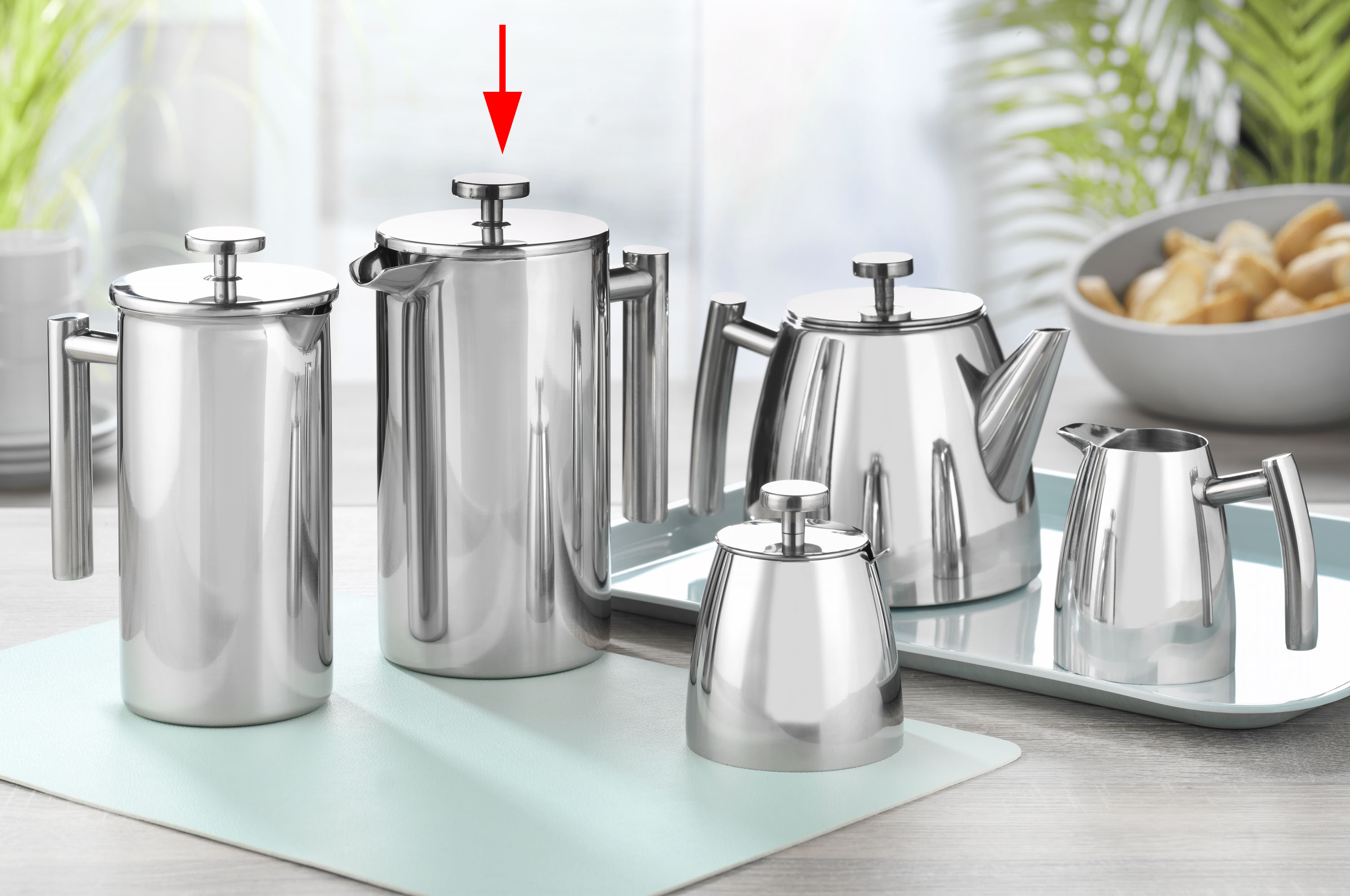 Kaffeebereiter OXFORD, von caterado, Edelstahl