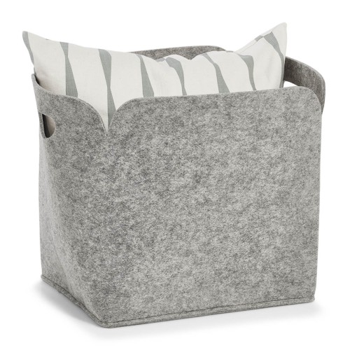 Aufbewahrungskorb, Filz, 36x28x36 cm. Farbe: grau. Mit diesem hochwertigen Aufbewahrungskorb aus Filz können Sie nicht nur wunderbar Ordnung
