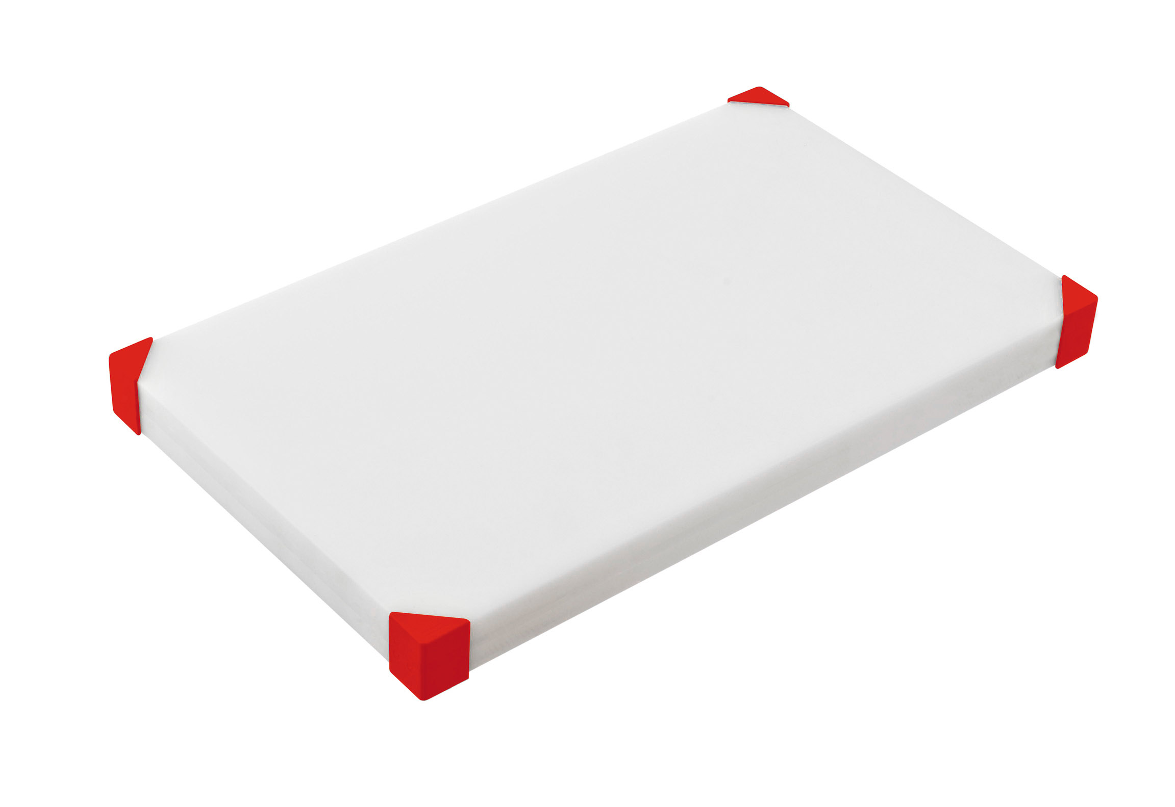 ARAVEN Schneidebrett rutschfest mit den Abmessungen 604x404x34mm, rot