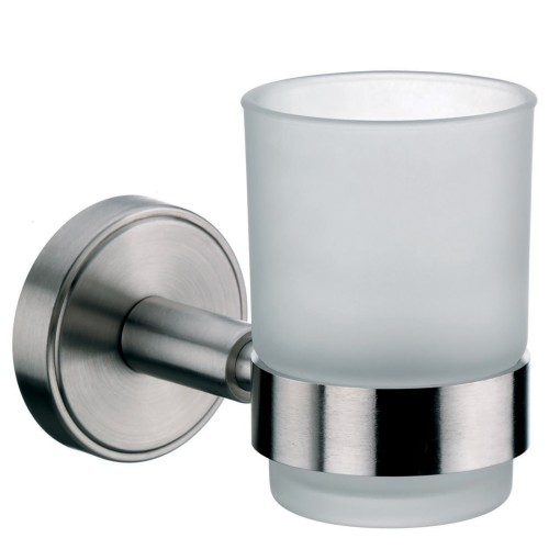 Zahnbürstenhalter Marbea Edelstahl 18/10 silber matt 13,09,5 cm 6,5 cm von Kela