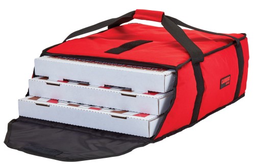 GoBag® Standard Pizza Liefertasche Tasche Rot, für drei 45,7 cm oder vier 40,6 cm Pizzakartons von Cambro