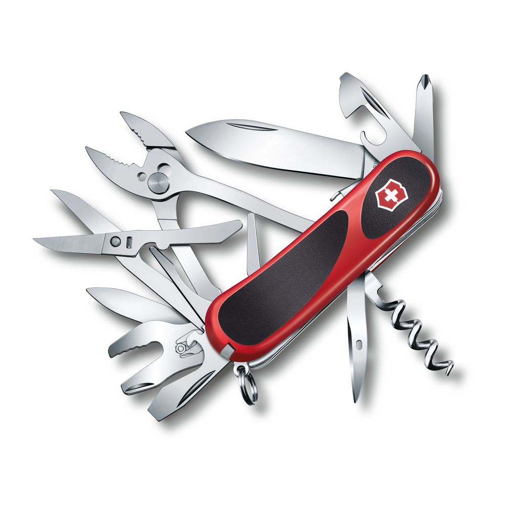 Victorinox EvoGrip S557, 85mm, TASCHENMESSERhalen, rot/schwarz