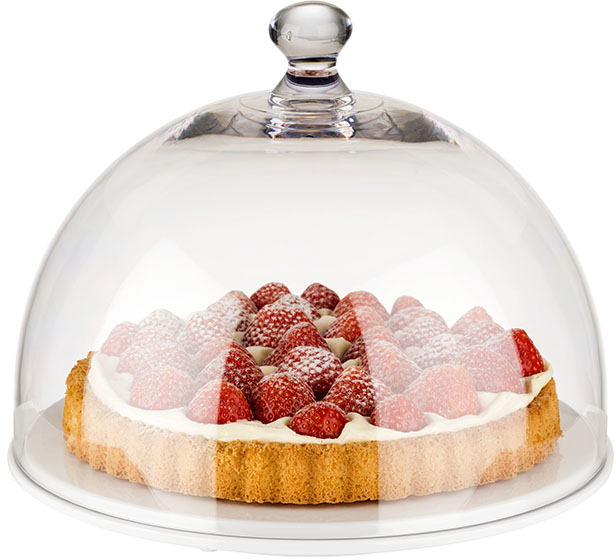 Frischhalte-Haube Ø 30 cm , H: 22 cm Polycarbonat spülmaschinengeeignet bruchsicher stapelbar Farbe: Transparent