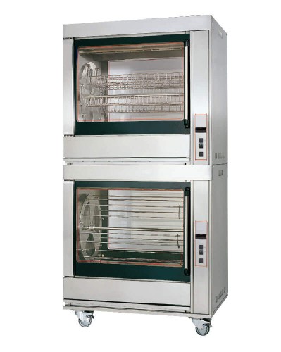 SARO Hähnchen / Drehschwenkgrill Modell BA-7DE Made in Europe - Benötigen keinen Rauchabzug - Geringe Leistungsaufnahme - Gleichmäßiges