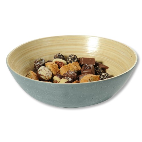 Kesper Bambus-Schale, d. 25 cm, Höhe: 8 cm, Betonoptik