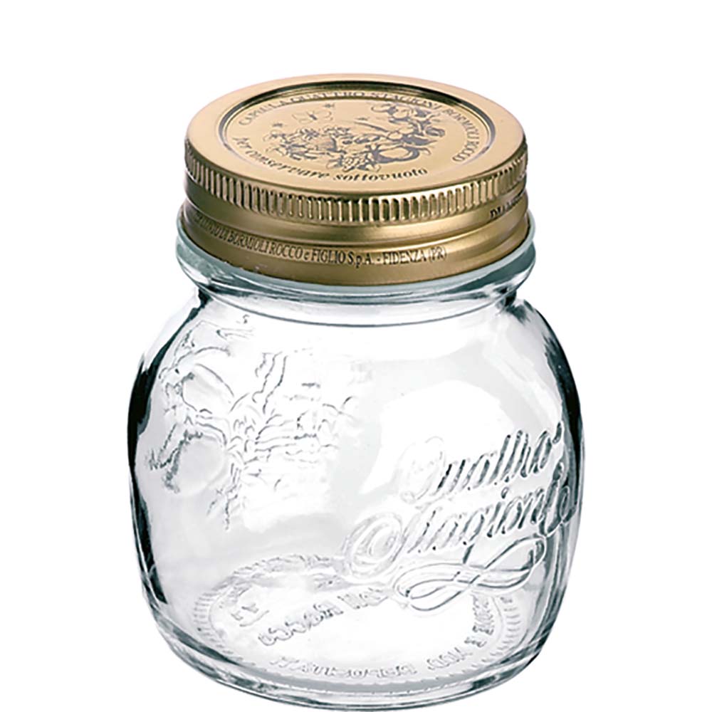 Quattro Stagioni Einmachglas 15cl * - mit Metallschraubverschluß - Bormioli Rocco Professional