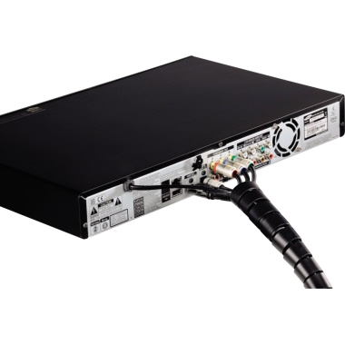 Hama Kabelschlauch 20 mm x 250 cm (Ø x L) Kunststoff schwarz