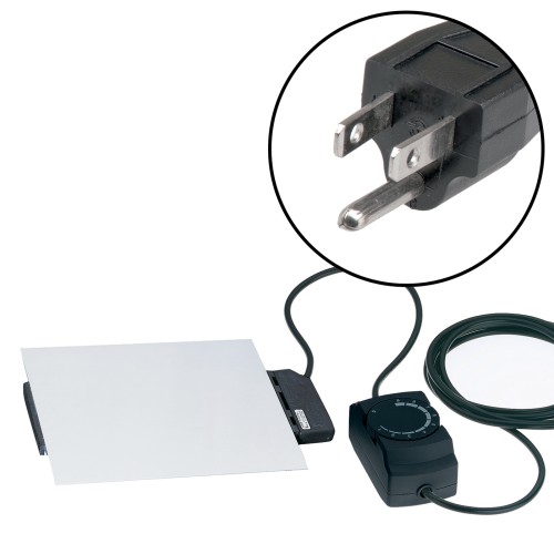 WMF Heizplatte rechteckig mit Regler, 120V | Maße: 31 x 21 x 6 cm