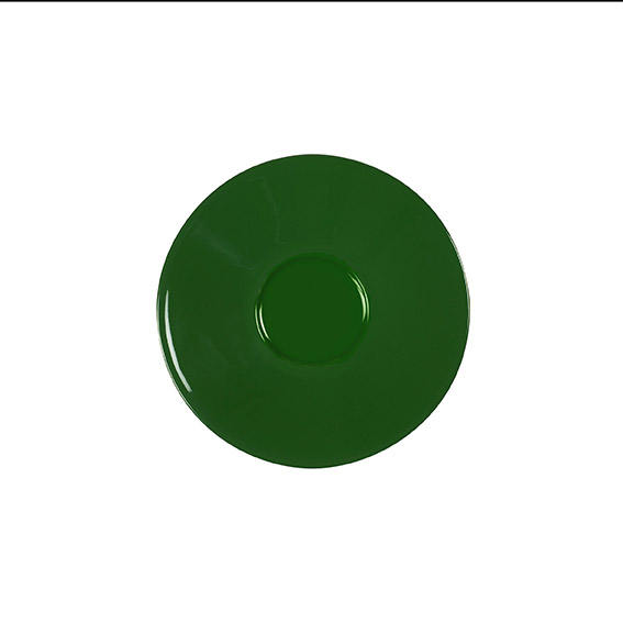 Untertasse 16 cm - Form: Table Selection - Dekor 79174 dunkelgrün - aus Porzellan. Hersteller: